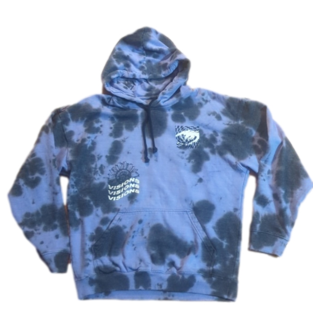 Neon Riot Hoodie Purple Black Small